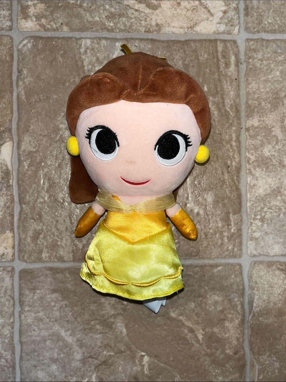 Disney Yellow Belle Plush Doll - Brown Hair
